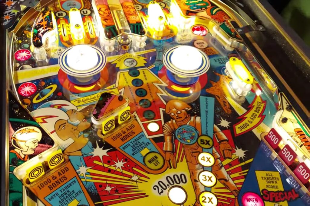 Tableau Pilote Pour Flipper Gottlieb Pinball System 1 - Pour Pièces Détachées (non Testé)